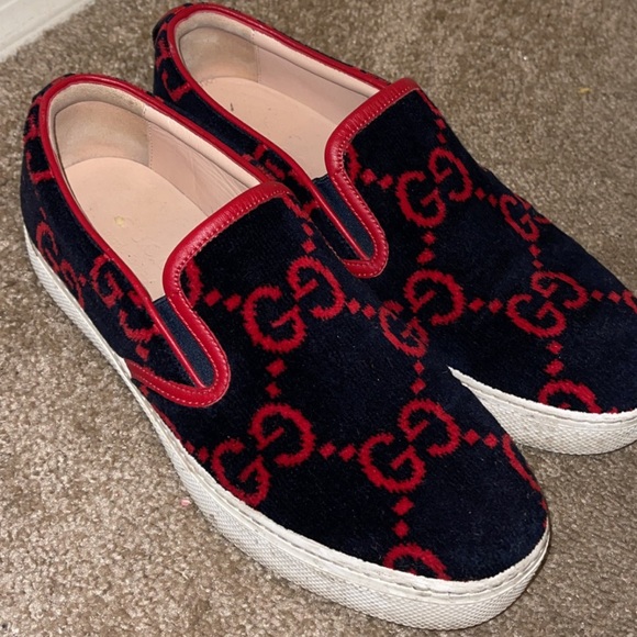 Suede double G Gucci slip ons main image 7